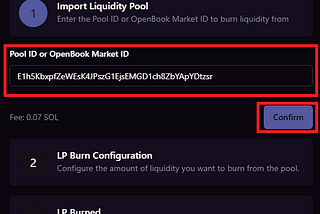 How To Burn LP On Solana