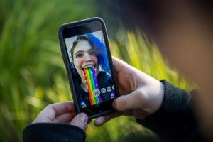 Snapchat démocratisé: réalité augmentée & visage