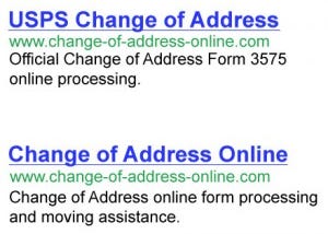 Post Office Change of Address