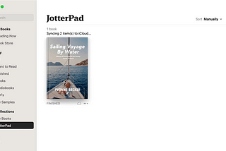 An ePub in Apple Books.