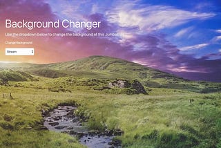 Create a JavaScript Background Changer