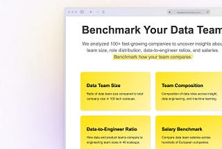 Benchmark Your Data Team
