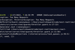 Nest JS Websockets — Rate Limiting and Acknowledgements