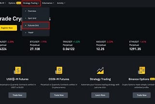 BINANCE FUTURES GRID TRADING