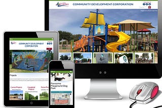 New Web Design for The Colony Community Development Corporation- Red Spot Design