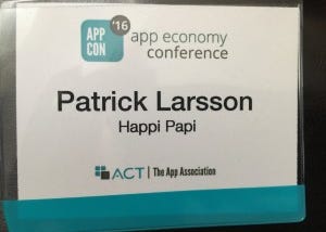 Happi Papi at AppCon16 in Washington DC