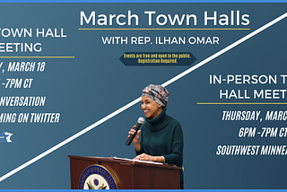 Don’t Miss My March Town Halls!