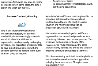 Financial Services — Regulation & Risk Management for Cloud Services