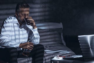 Lonely workaholic with alcohol problem