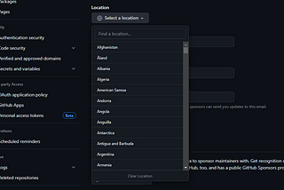You Can’t Set GitHub Org Location Anymore?