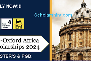 Study-in-UK: Eni University of Oxford Scholarship 2024