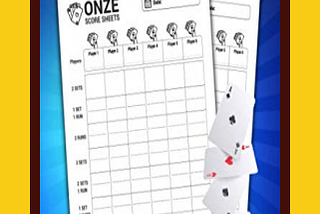 Onze Score Sheet Book: 120 Large Score Sheets For Scorekeeping | Elegant Onze Game Score Keeping Book Cover