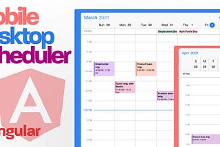 Building a responsive scheduler in Angular