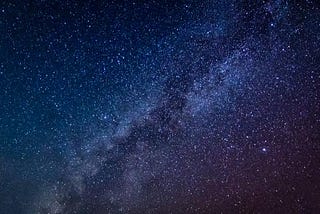 Clear night Sky with millions of stars