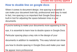 How to Double Space on Google Docs (2 Methods)
