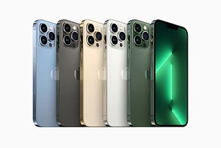 iPhone 13 Pro and iPhone 13 Pro Max Colours