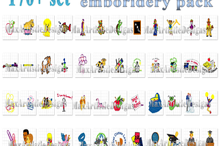 140+ embroidery patterns school days for kid-teens Designs PES format — Download