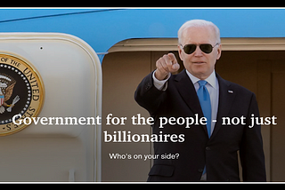 Government for the people — not just billionaires