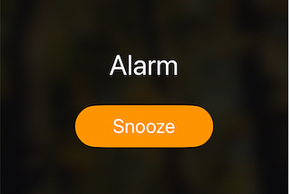 screenshot of cell phone alarm app