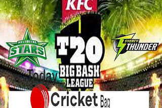 Today Sydney Thunder vs Melbourne Stars 10th Match Watch Live Score