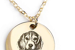 Making A Custom Dog Portrait Necklace..