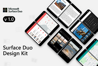 The Surface Duo Design Kit Version 1.0 has been published