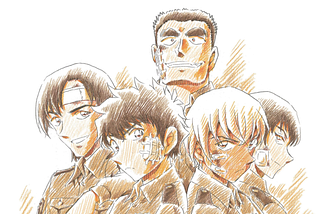 Wild Police Story. (left to right) Hagiwara, Date, Matsuda, Amuro, and Hiromitsu