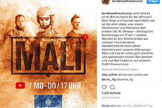 Neue Bundeswehr-Webserie: Mal(i) sehen