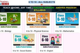 AP New Textbooks Syllabus 6–10th Class All Subjects With Animated Videos.