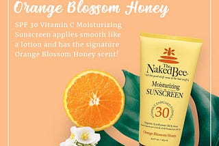 The Naked Bee Vitamin C Face & Body Moisturizing Sunscreen Spf 30 5.5 Oz
