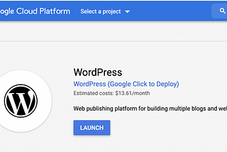 Create wordpress website in Google Cloud Platform (GCP)