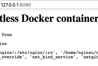 Running a NGINX container using rootless Docker with Ansible