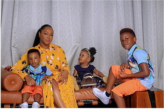Paul Okoye’s wife Anita shares adorable photo with their three children