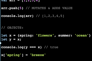 Immutability in Javascript, React, and Immutable.js