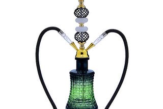 2 Hoses Glass Hookah Pipe Wholesale