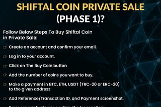 How to Participate in Shiftal Coin Private Sale (Phase 1)