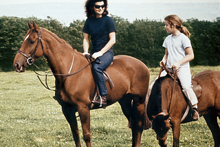 Jackie O on polo ponies