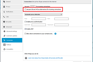 Wamp server port conflict with Skype