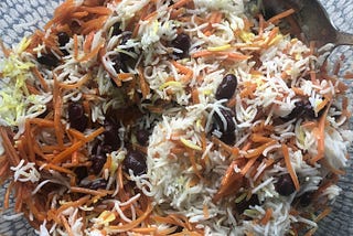 Polo Havig: Iranian Rice and Carrots