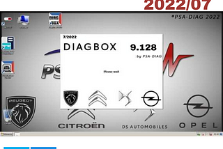 Psa DiagBox 2022 v9.128 para Lexia 3 Citroen Peugeot Opel en licencia VMWARE Unlimited