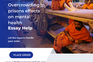 Overcrowding in prisons effects on mental health research proposal