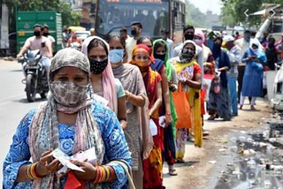 Situation of Delhi Street throughout the 2020 lockdown