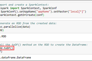 How to Create a Spark DataFrame