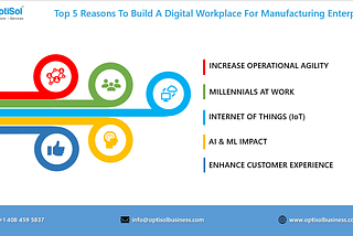 Top 5 reasons to build a Digital workplace for manufacturing enterprises