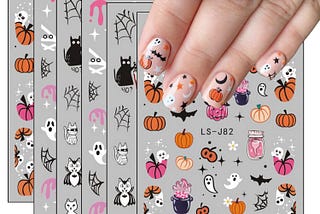 Transform Your Halloween Look with Adorable Nail Art Stickers