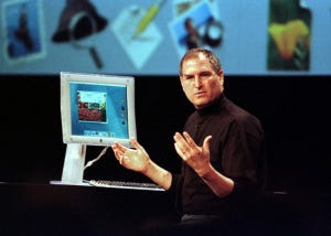 Steve Jobs, with his demo.