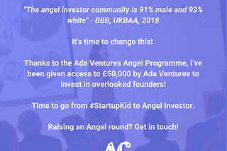 Startup Kid to Angel Investor #1