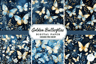 Butterflies Seamless Background