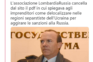 L’Associazione Lombardia Russia spiega(va) come aggirare le sanzioni