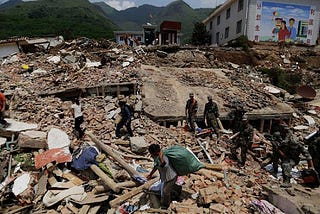 AN EARTHQUAKE IN CHINA KILLS AT LEAST 30 PEOPLE